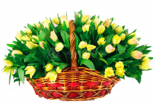 Корзина цветов «Весенняя свежесть»